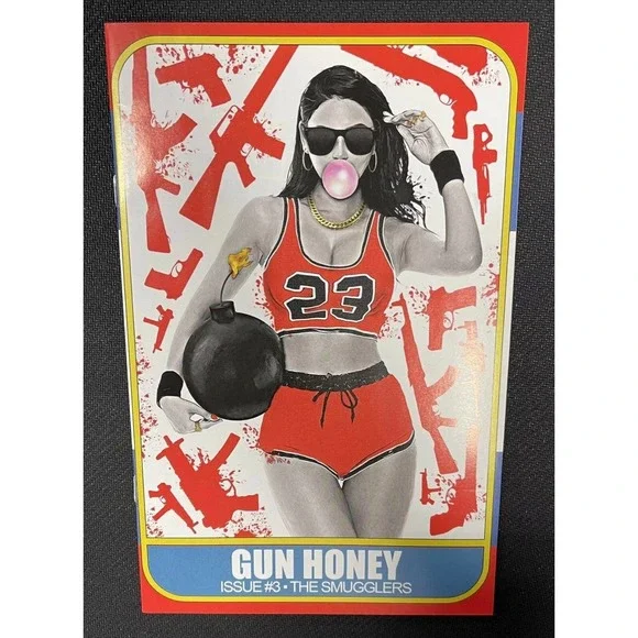 Gun Honey #3 C2E2 Javan Jordan 23 Chicago Bulls Variant Limited 300